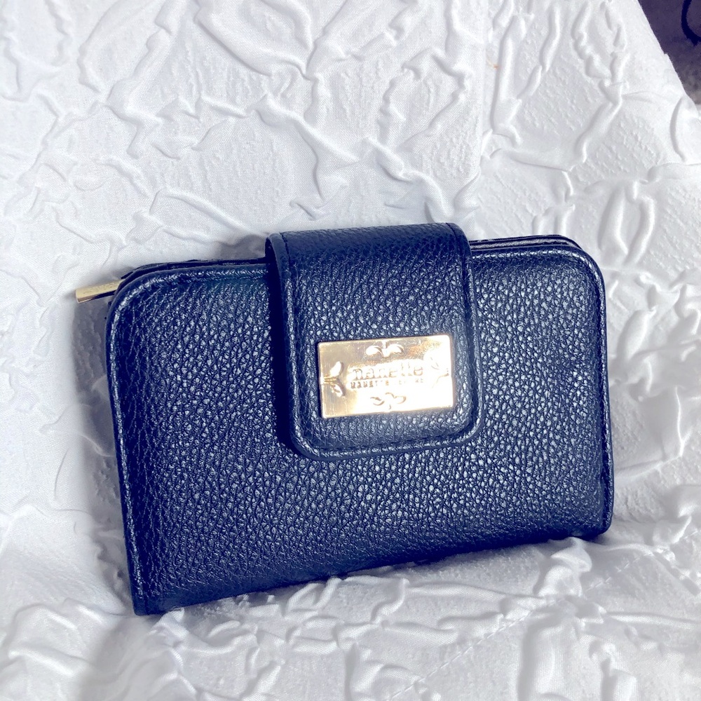 Nanette Lepore Wallet, Blue and Gold